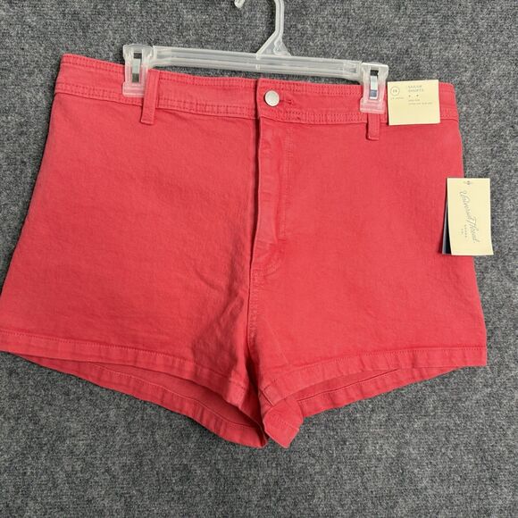 Universal Thread Sailor Shorts Women Size 14 Muted Red Hi-rise Back Pockets - Picture 3 of 14